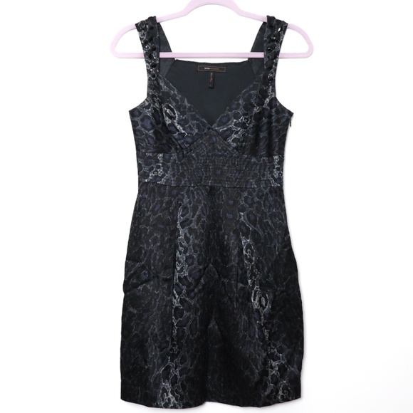 BCBGMaxAzria Dresses & Skirts - BCBGMaxAzria | Fitted Leopard Cocktail Dress